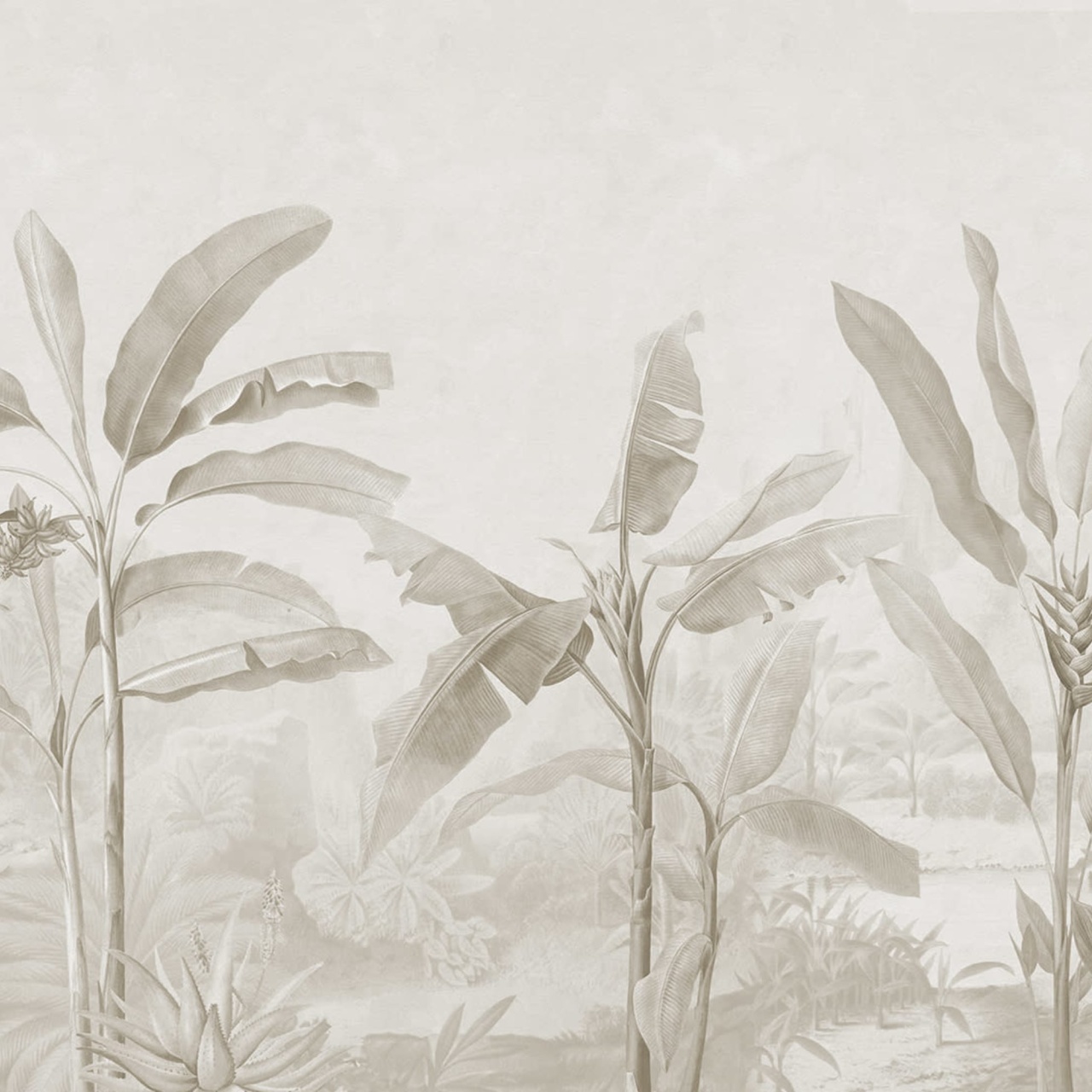 Fototapet, Tropical Palms, Beige, Rebel Walls — imaginea 2