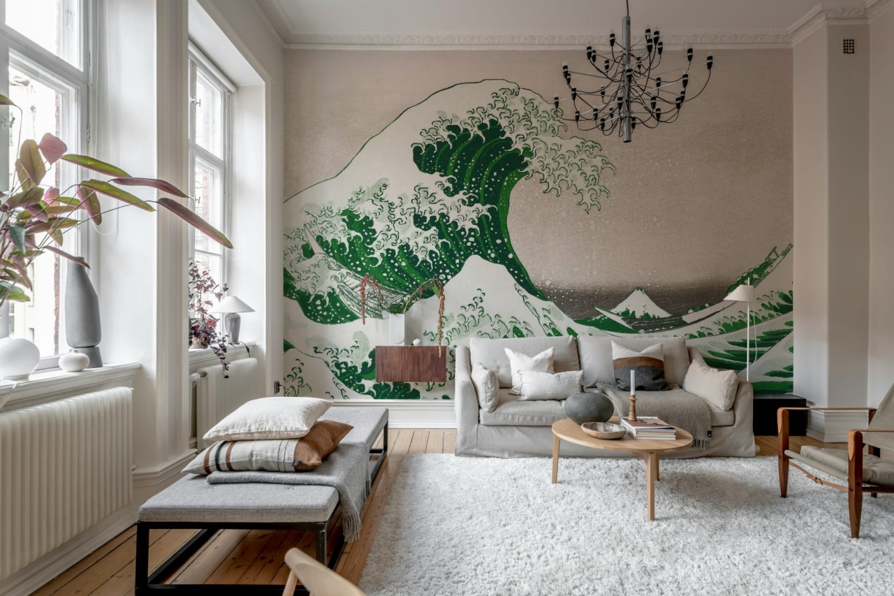 Fototapet, Under the Wave off Kanagawa, Green, Rebel Walls