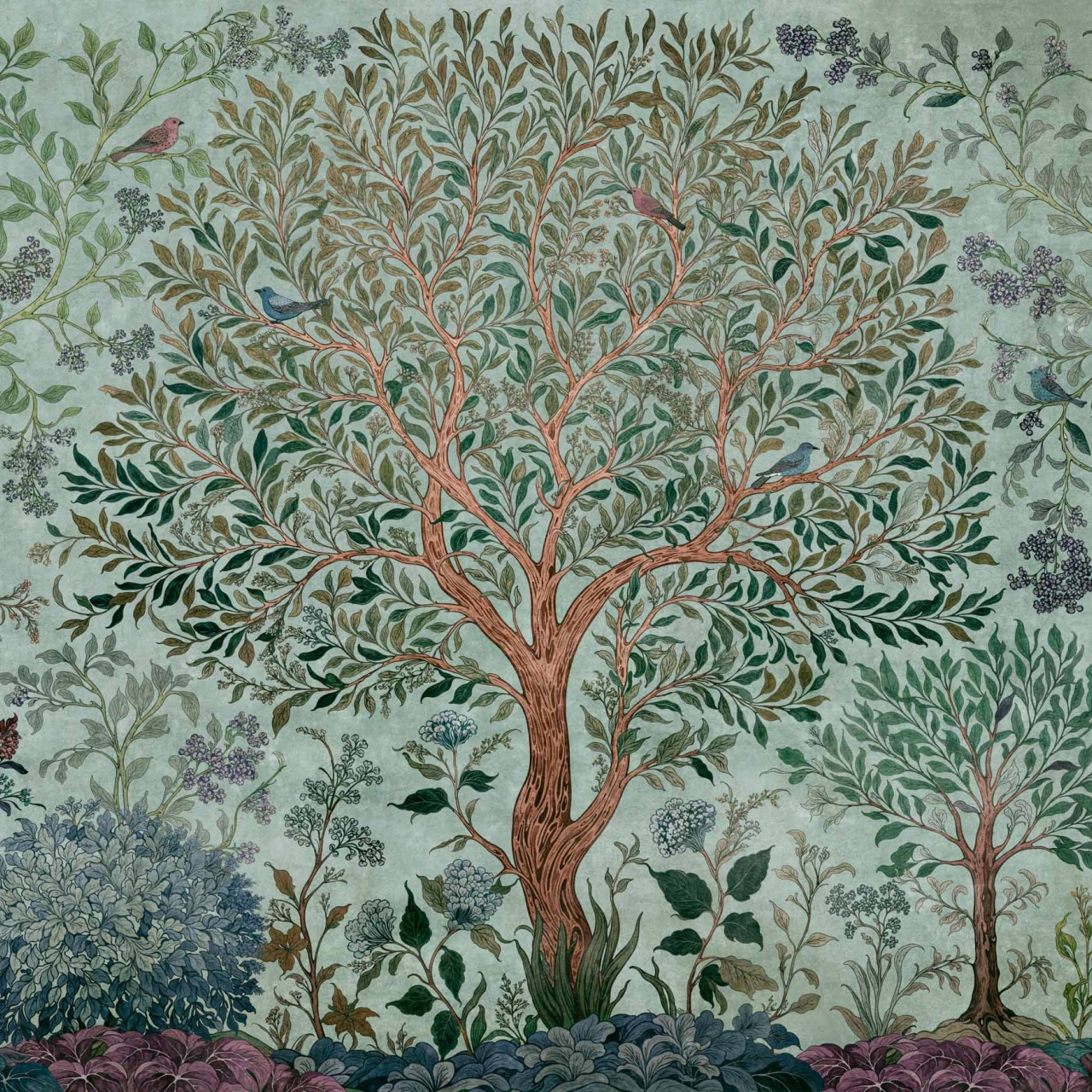 Fototapet Varanasi Tree, Sapphire, Coordonne - 2