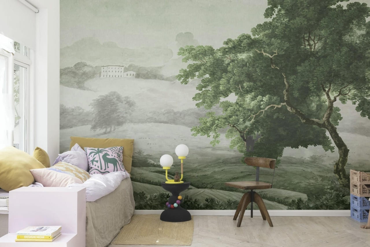 Fototapet, Vintage Tree, Soft Green, Rebel Walls - 3