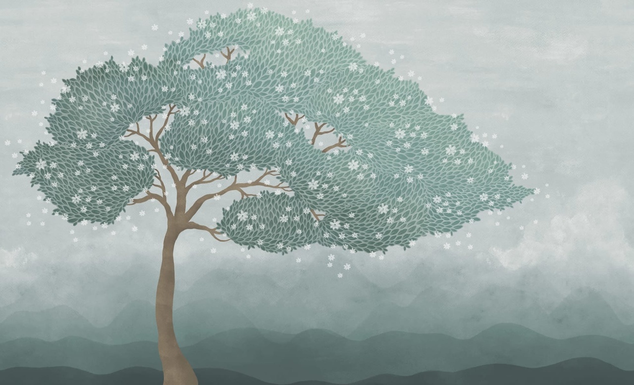 Fototapet, Windy Tree, Blue, Rebel Walls - 2