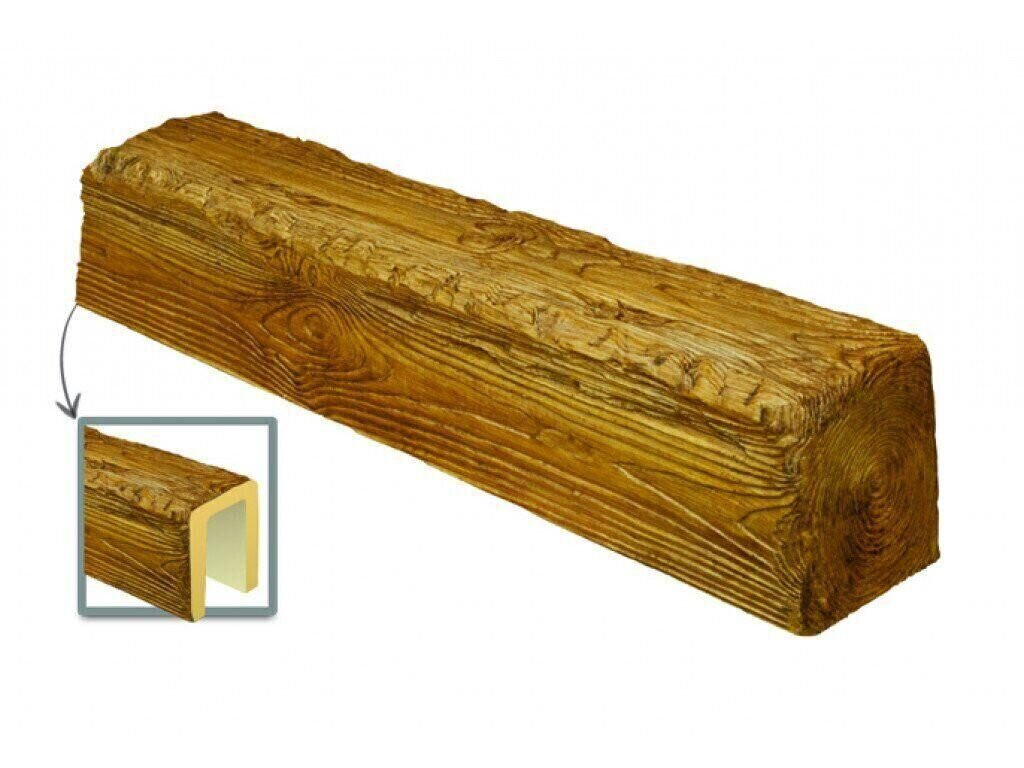 Grinda decorativa din poliuretan, maro deschis, rustic, 19х13cm, EQ005L - 1 | YEO