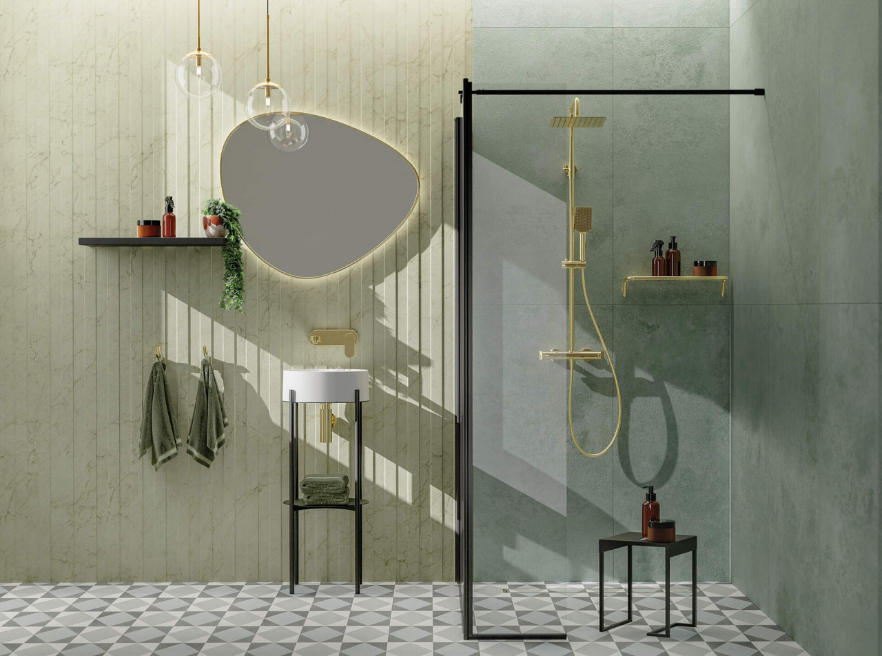 Panou mobil, pentru cabinele Kerria Plus, 40x200 cm, Kerria Plus, KTSXN72P - 3 | YEO