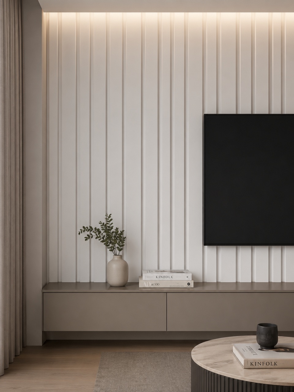 Panou riflaj decorativ 3D, PNH883 - 25x1.9x200 cm - 2