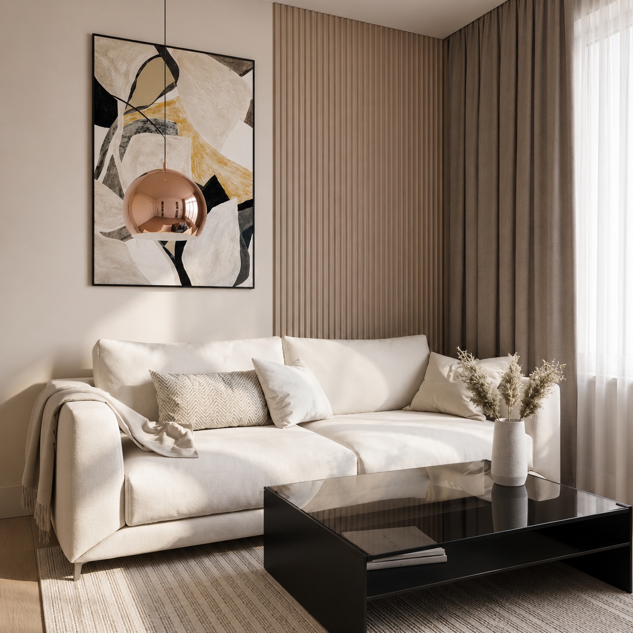 Panou riflaj decorativ 3D, W372 - 25x1.6x200 cm - 2