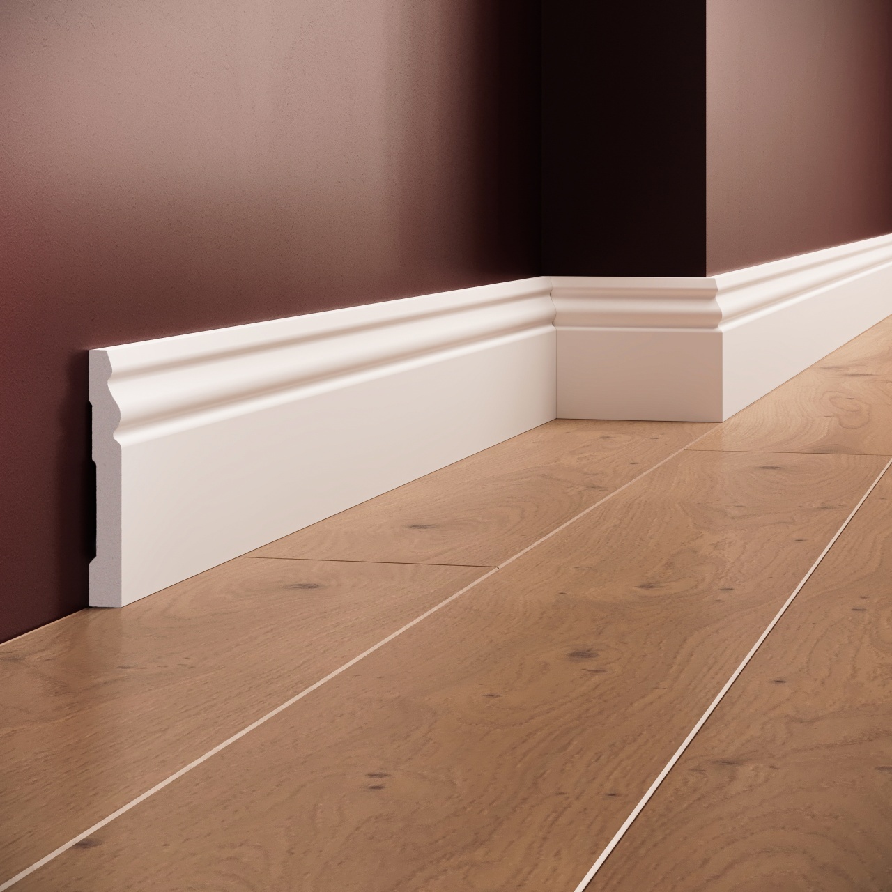 Plinta decorativa S6 - 9.6x1.3x200 cm