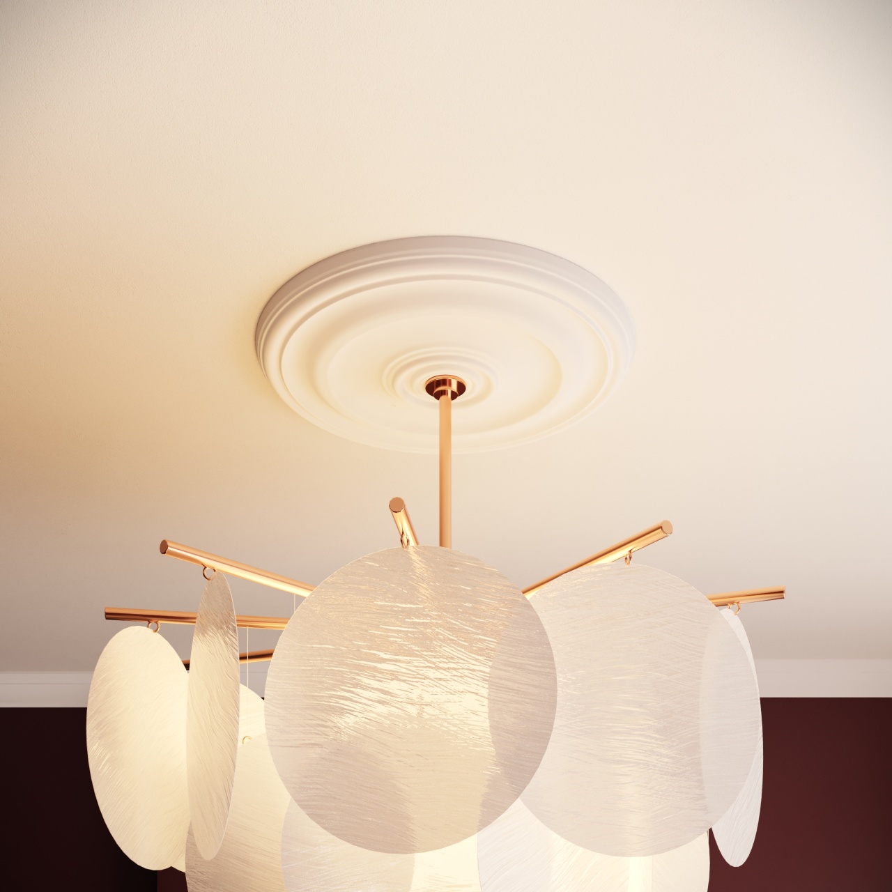 Rozeta din poliuretan R134 - Ø 40 cm - 1 | YEO
