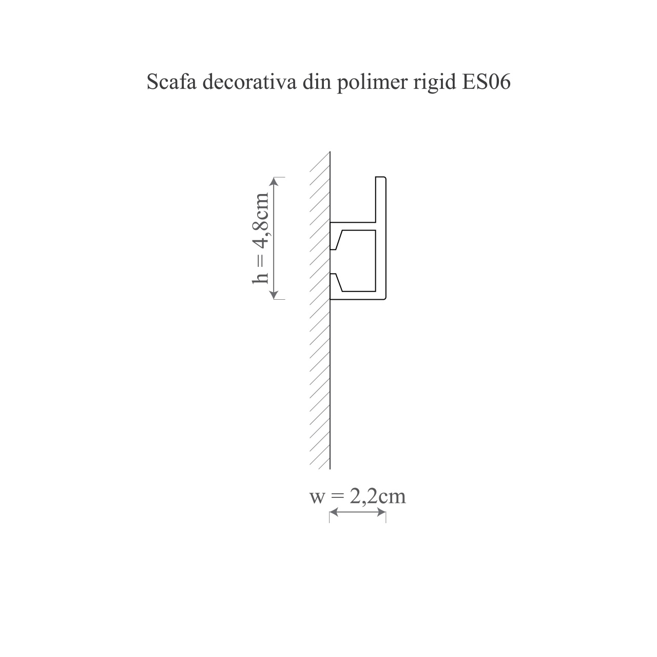 Scafa decorativa ES6 - 4.8x2.2x200 cm - 1 | YEO