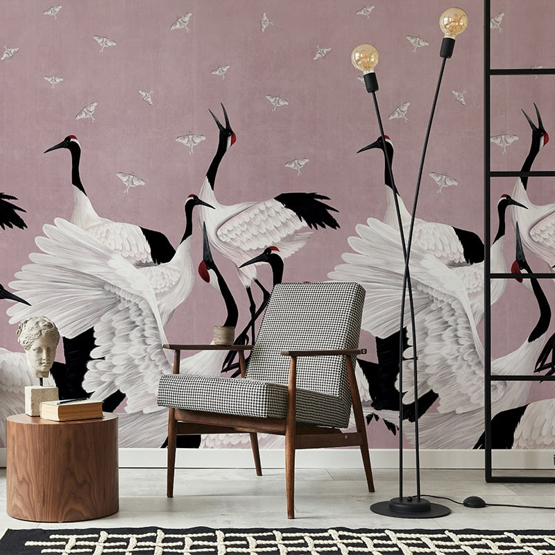 Tapet Grus Japonesis in Pink, VLAdiLA - 2 | YEO
