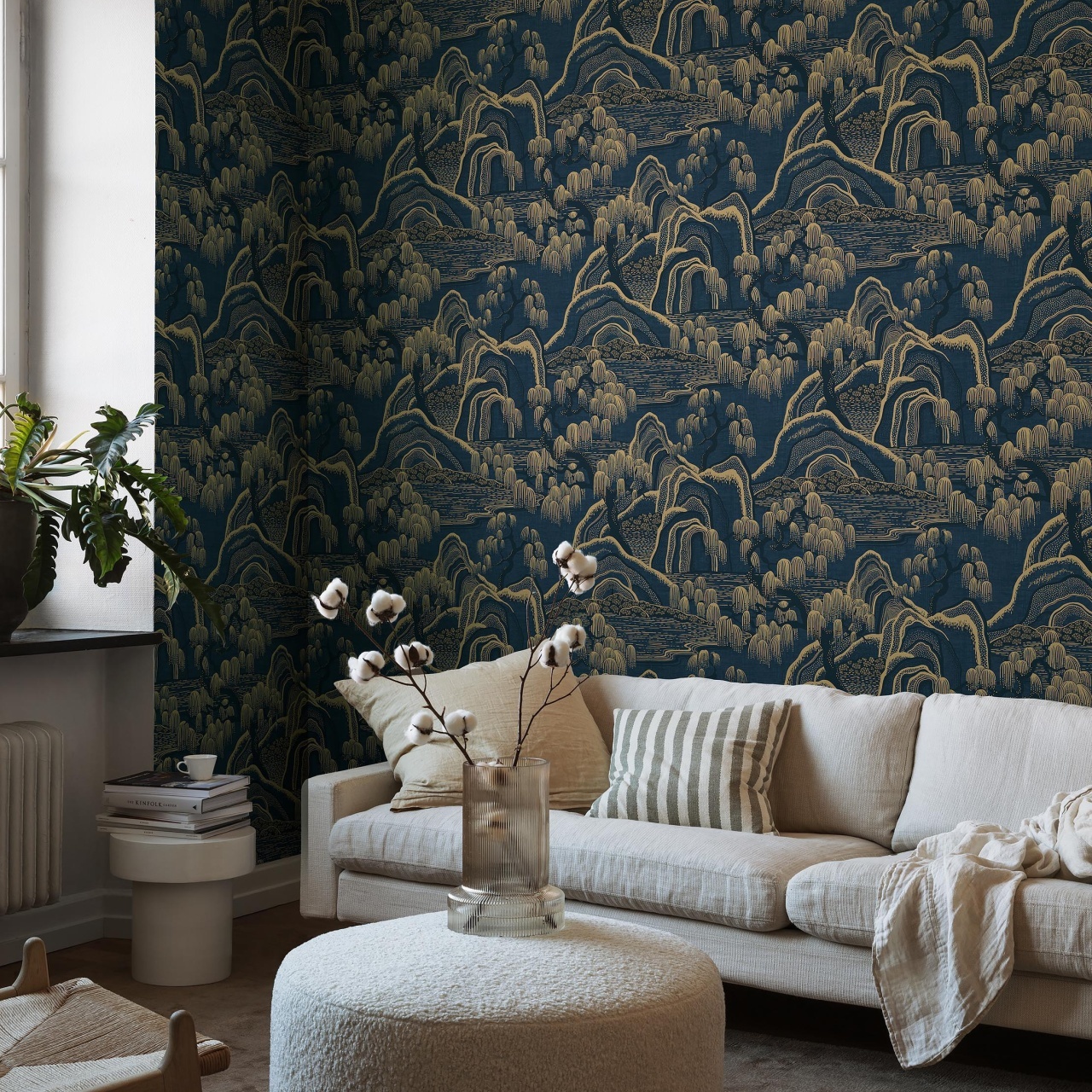 Tapet lavabil, Indigo Garden 3132, 5.3mp / rola - 3