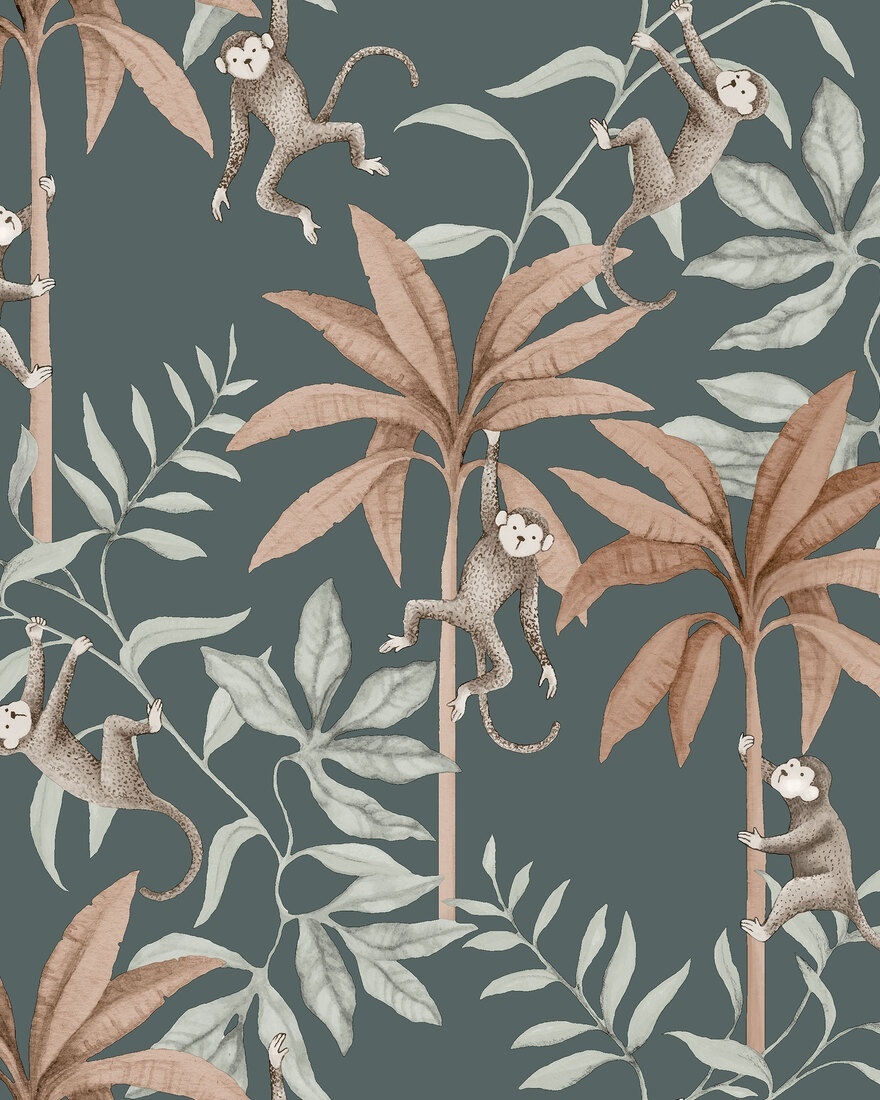 Tapet lavabil, Jungle Friends 6937, 5.3mp / rola — imaginea 2