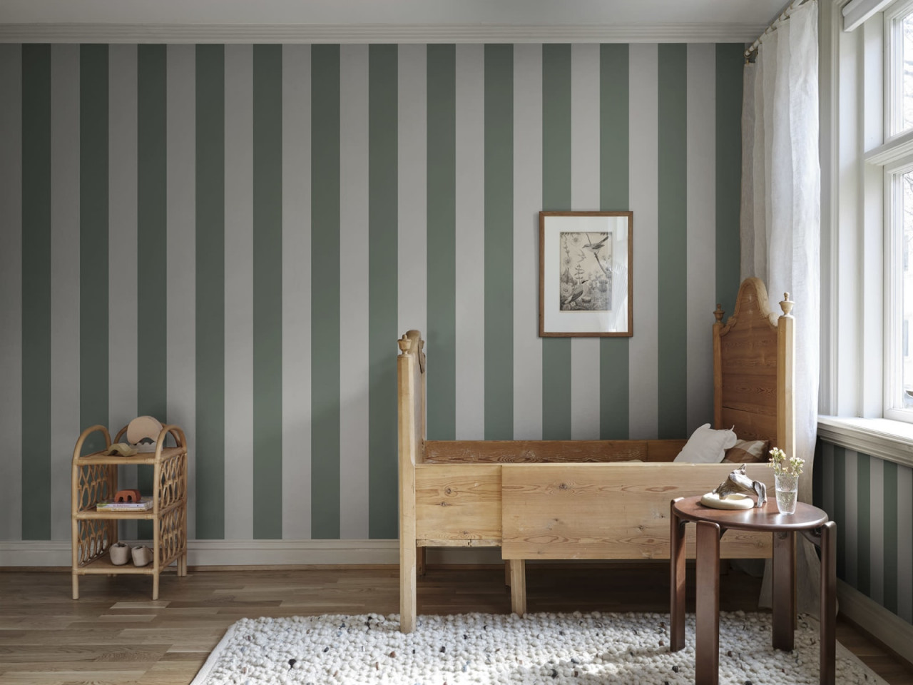 Tapet lavabil Magnus Forest Green, Sandberg, 5.3mp / rola - 2 | YEO