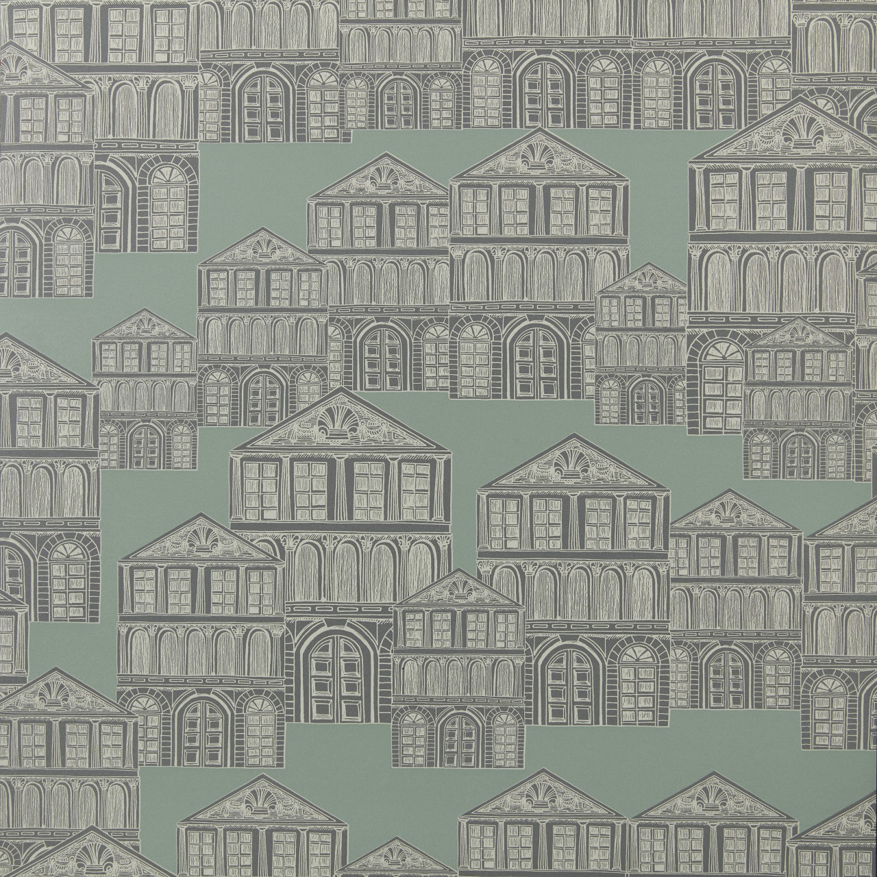 Tapet Maison, Neo Mint Green Luxury Patterned, 1838 Wallcoverings, 5.3mp / rola - 1 | YEO