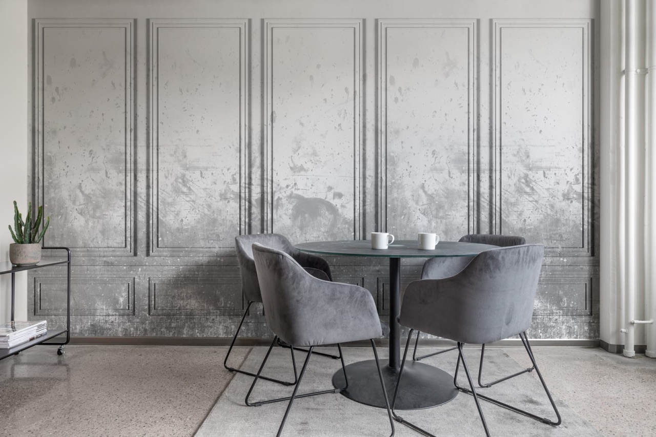 Tapet Patinated Panels, Smoke, Rebel Walls - 3 | YEO