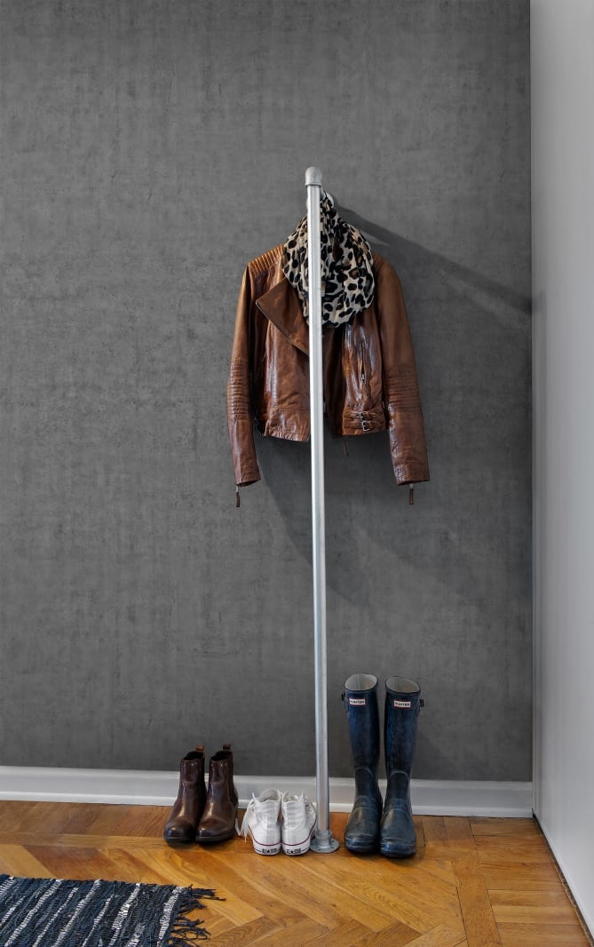 Tapet Plain Concrete, Dark Grey, Rebel Walls - 2 | YEO