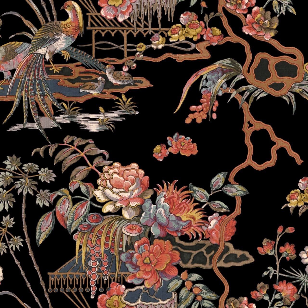 Tapet Sacred Pheasants, Onyx, Coordonne 5mp / rola - 2
