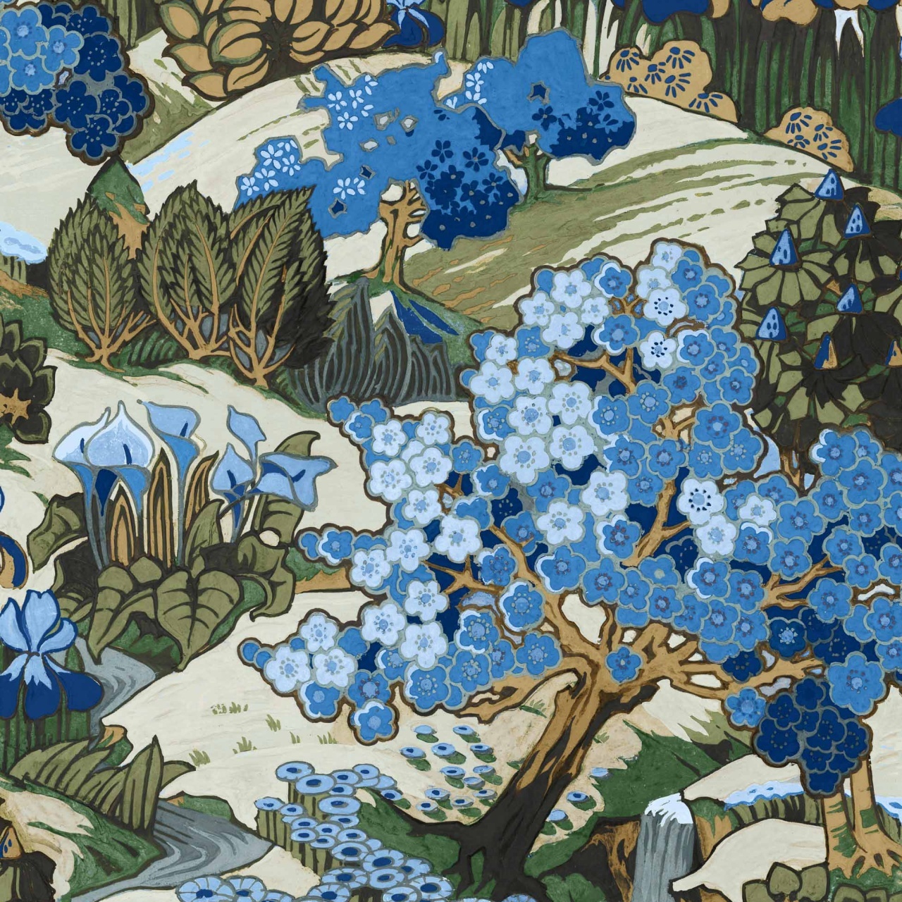 Tapet Yu Garden, Sapphire, Coordonne 5mp / rola - 2