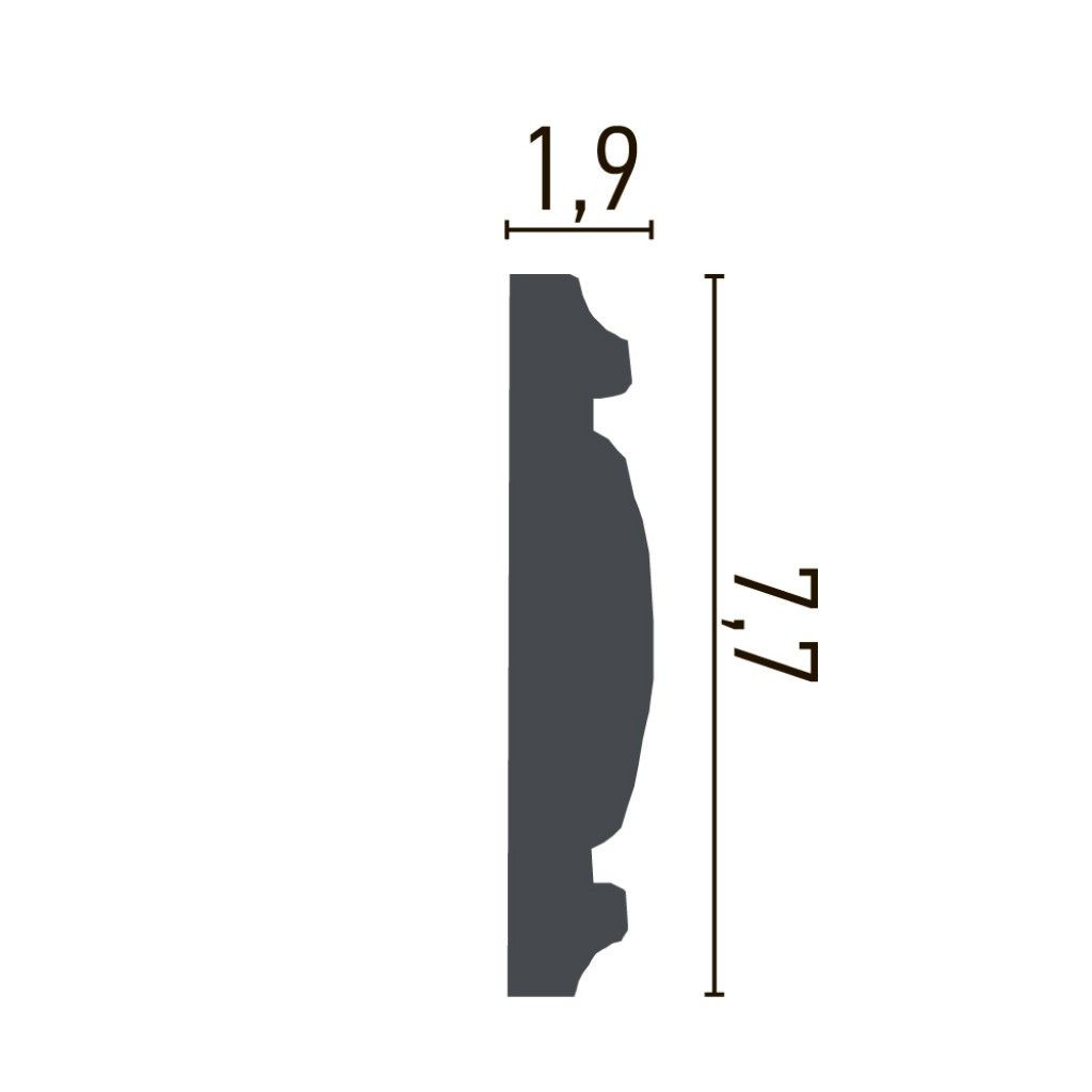 Brau decorativ CR702 - 7.7x1.9x200 cm - 1 | YEO