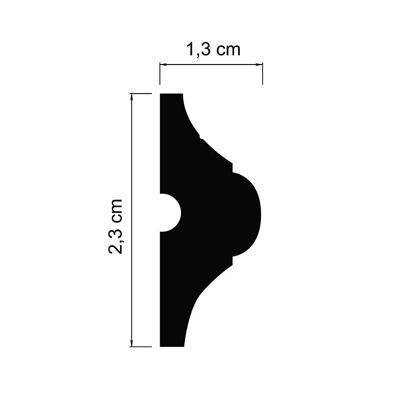 Brau decorativ CR727 - 2.3x1.3x200 cm - 3 | YEO