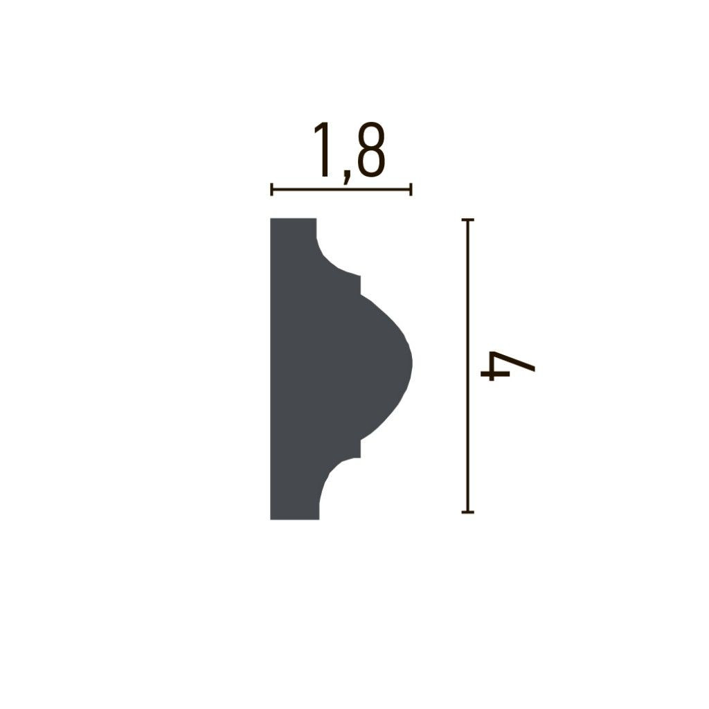 Brau decorativ flex CR810F - 4x1.8x200 cm - 4 | YEO