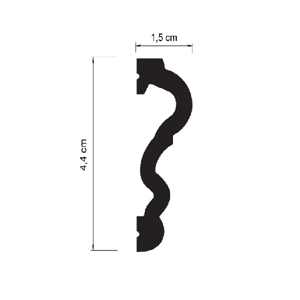 Brau polimer rigid HCR533 - 4.4x1.5x200 cm - 2
