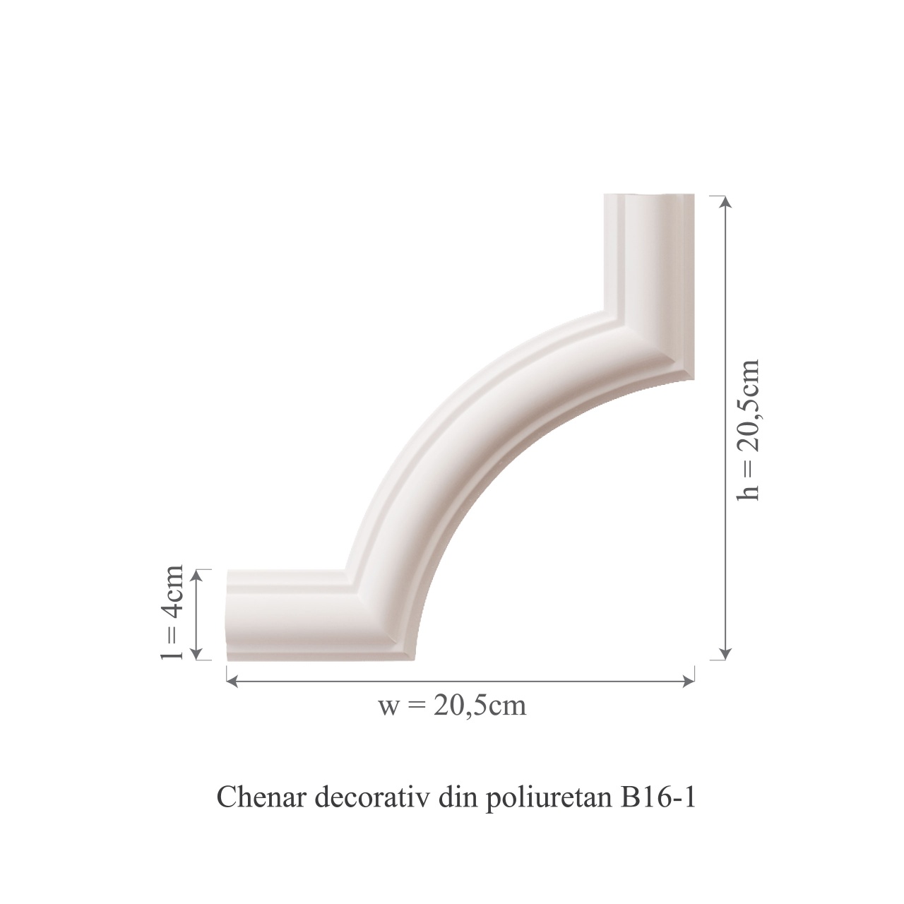 Chenar decorativ din poliuretan B16-1 - 20.5x20.5x2 cm - 2 | YEO