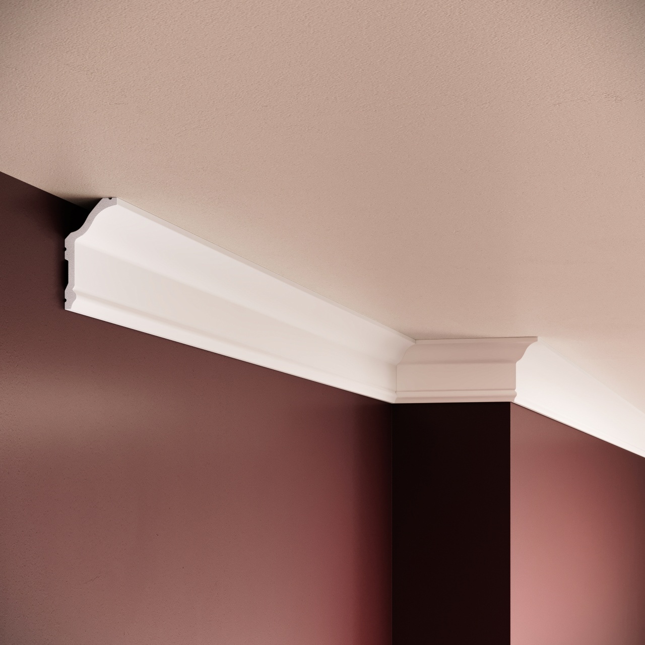 Cornisa decorativa C23-5.7x2.9x200cm