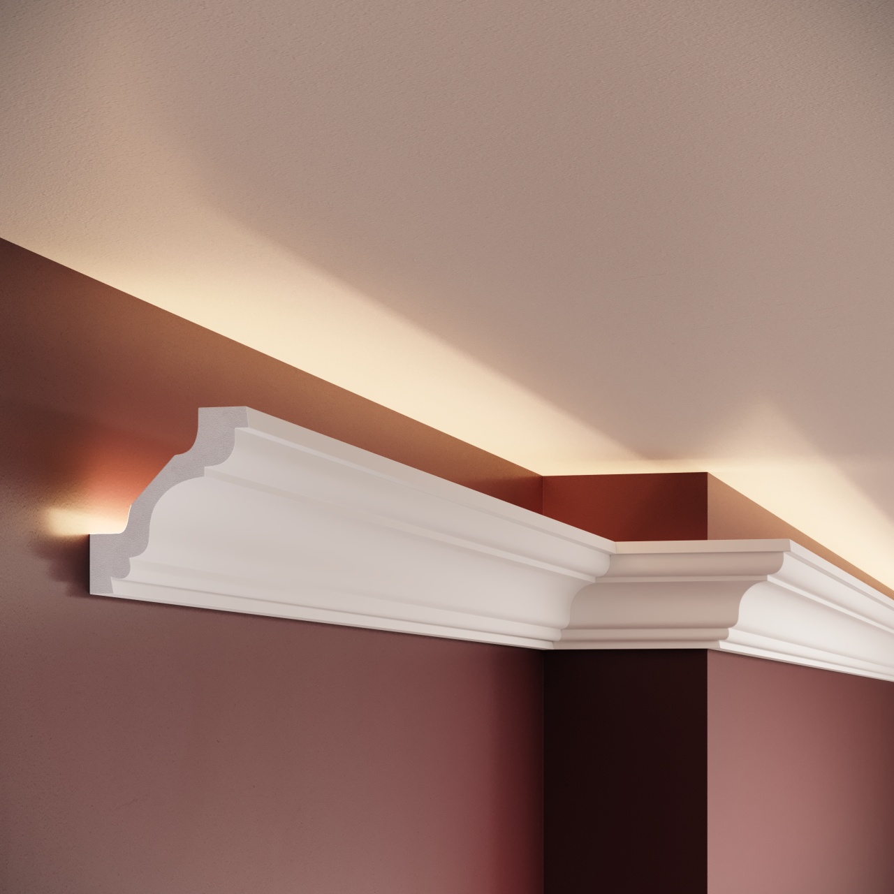 Cornisa decorativa P819 - 6.8x6.4x200 cm - 2 | YEO