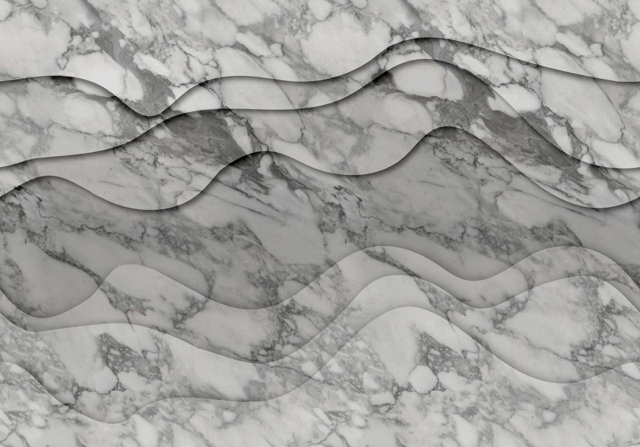 Fototapet, 3D Wave, Marble, Rebel Walls - 2