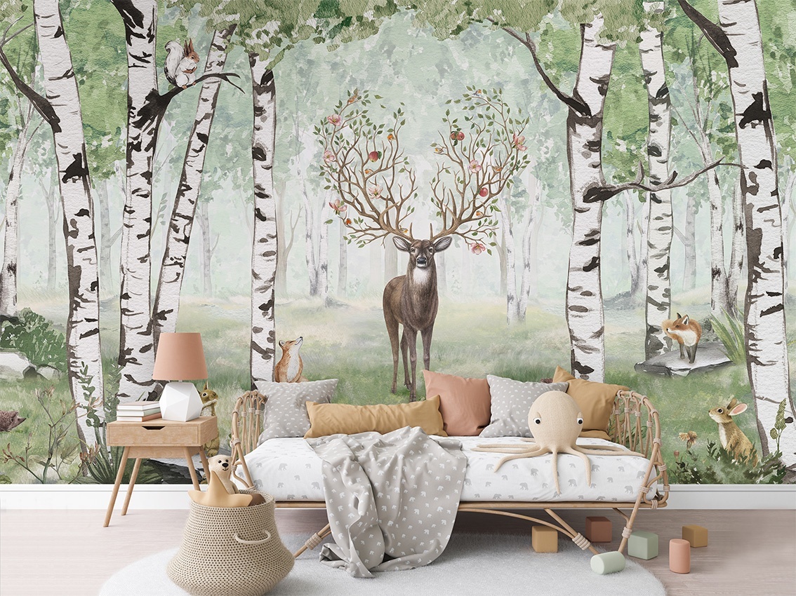 Fototapet Amazing Antlers - Summer, Kikki Belle - 3