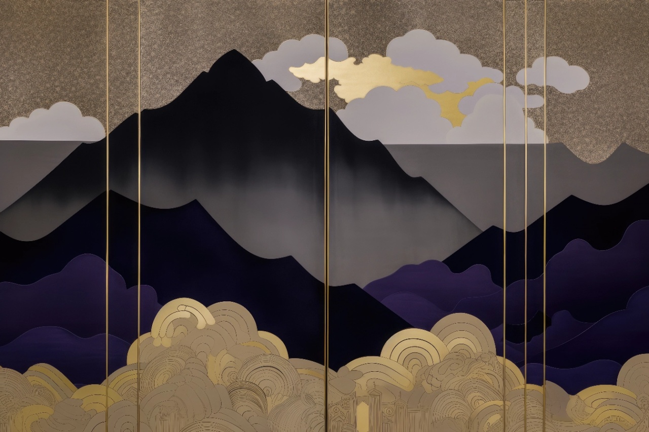 Fototapet Artistic Montagne et Ciel Pepite Rêve MP106