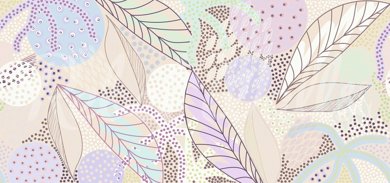 Fototapet, Artsy Leafs, Lilac, Rebel Walls - 2