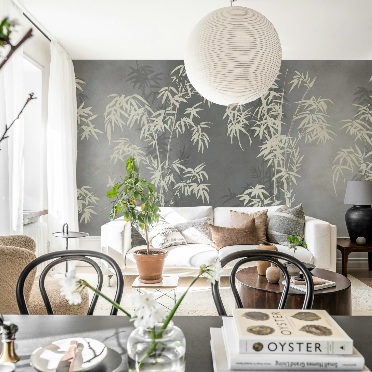 Fototapet, Bambusa, Gray, Rebel Walls - 3