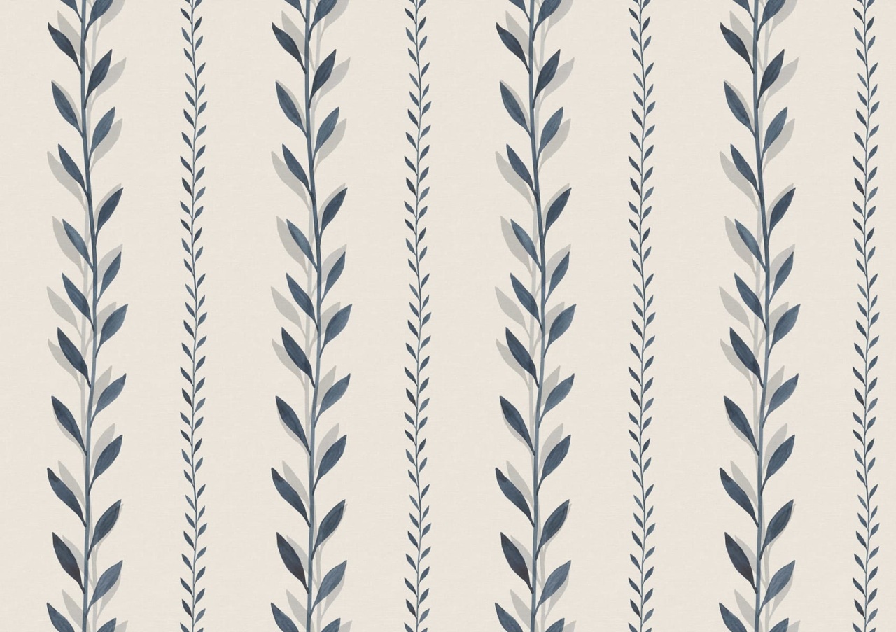 Fototapet, Bayleaf Stripe, Blue, Rebel Walls - 2