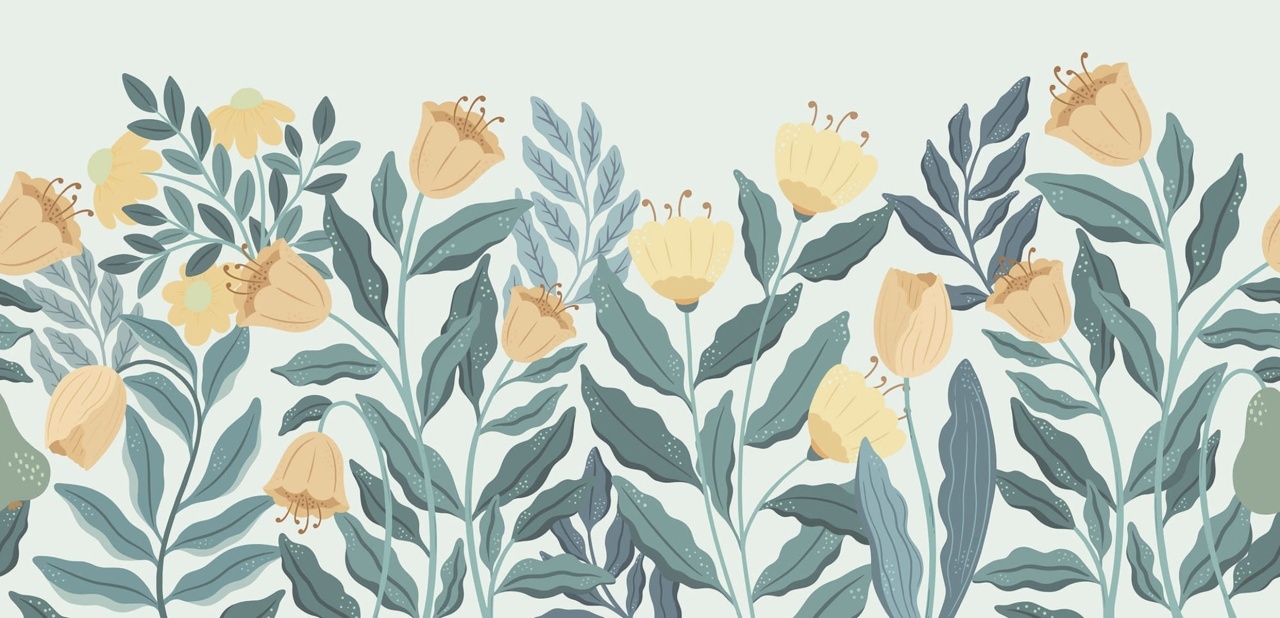 Fototapet, Big Blossom, Yellow, Rebel Walls - 2