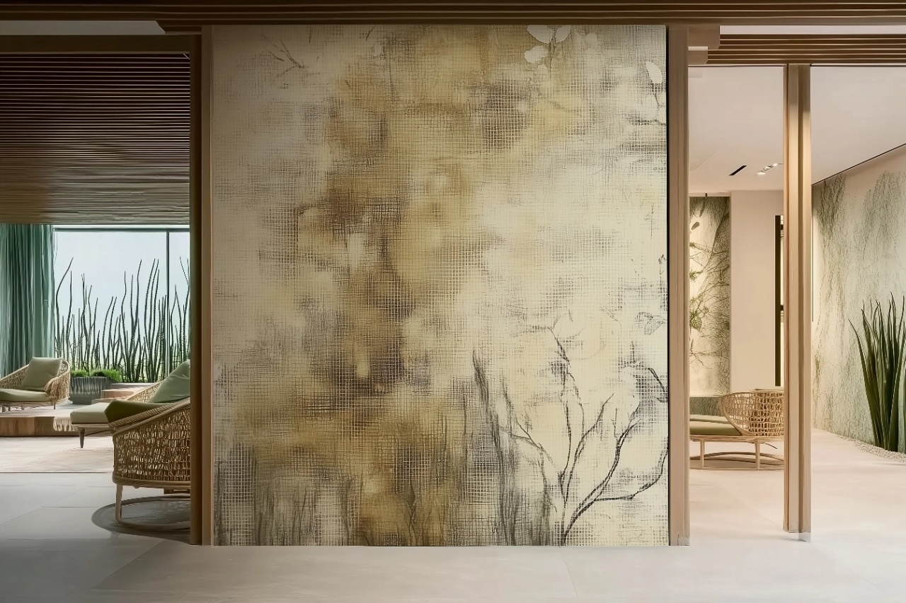 Fototapet Botanic Beige Naturel Brumeux Rêve BNB203 — imaginea 2