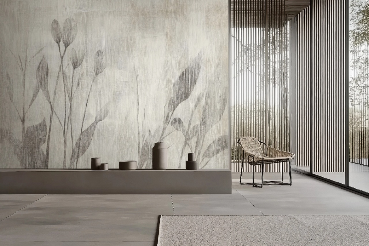 Fototapet Botanic Beige Naturel Voisin Rêve BNV203 - 2