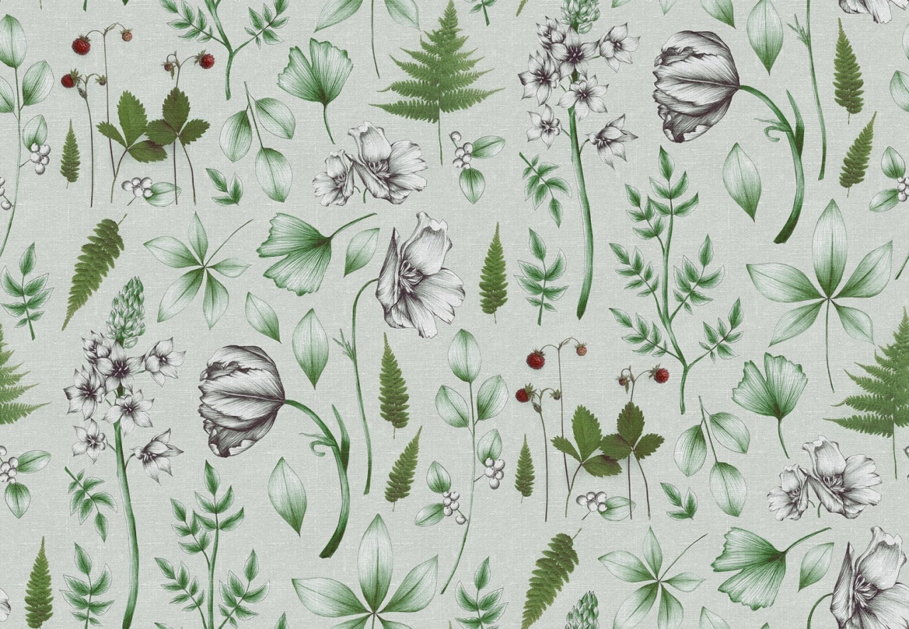 Fototapet, Botanical, Green, Rebel Walls - 2