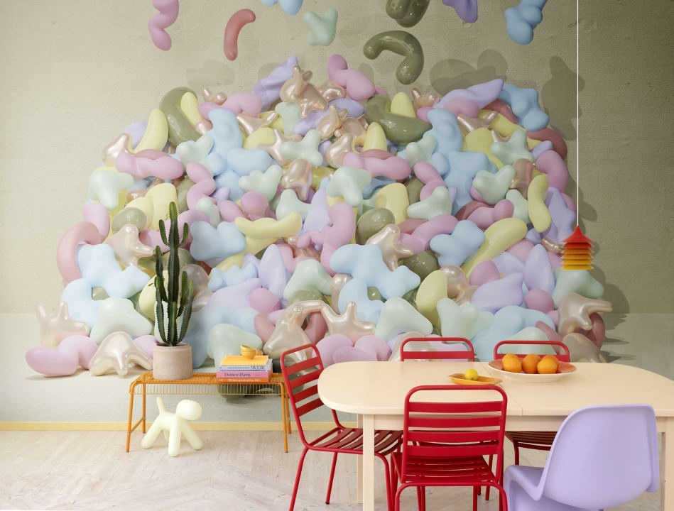 Fototapet, Bubblegum, Pastel, Rebel Walls