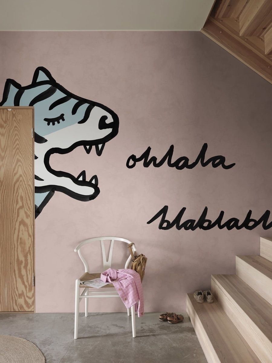 Fototapet, Cat Talk, Pink, Rebel Walls - 3