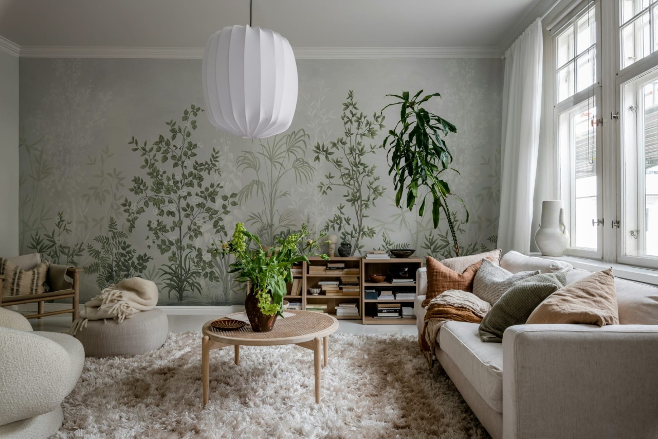 Fototapet, Chinoiserie Haze, Sage Green, Rebel Walls