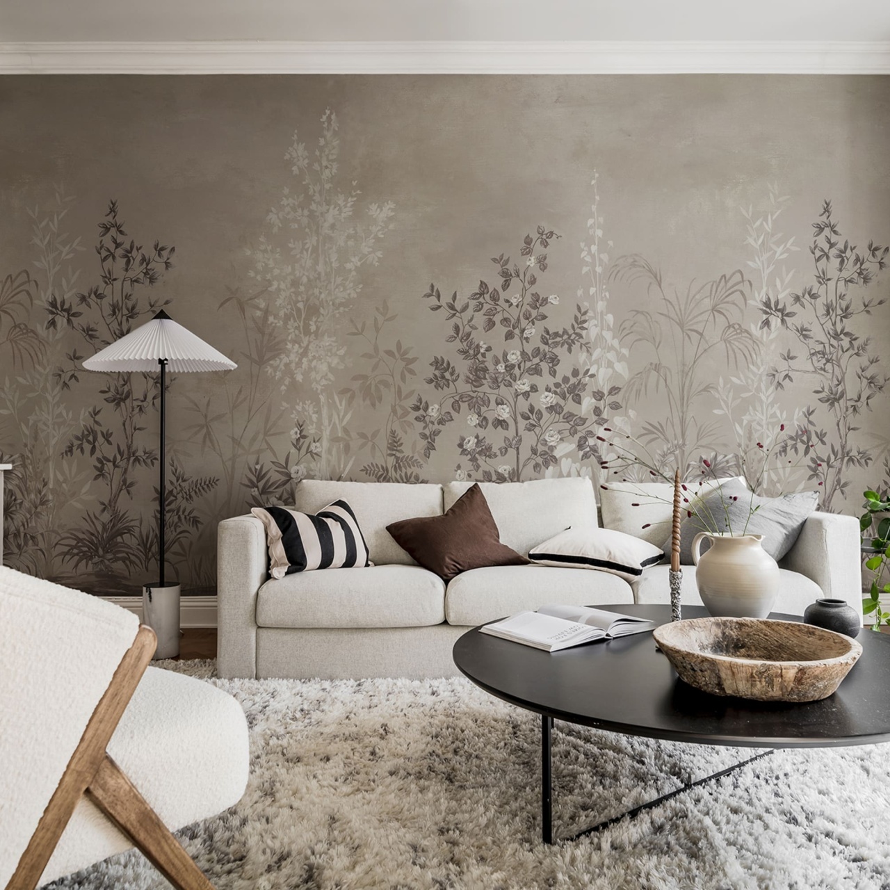 Fototapet, Chinoiserie Haze Sand, Rebel Walls