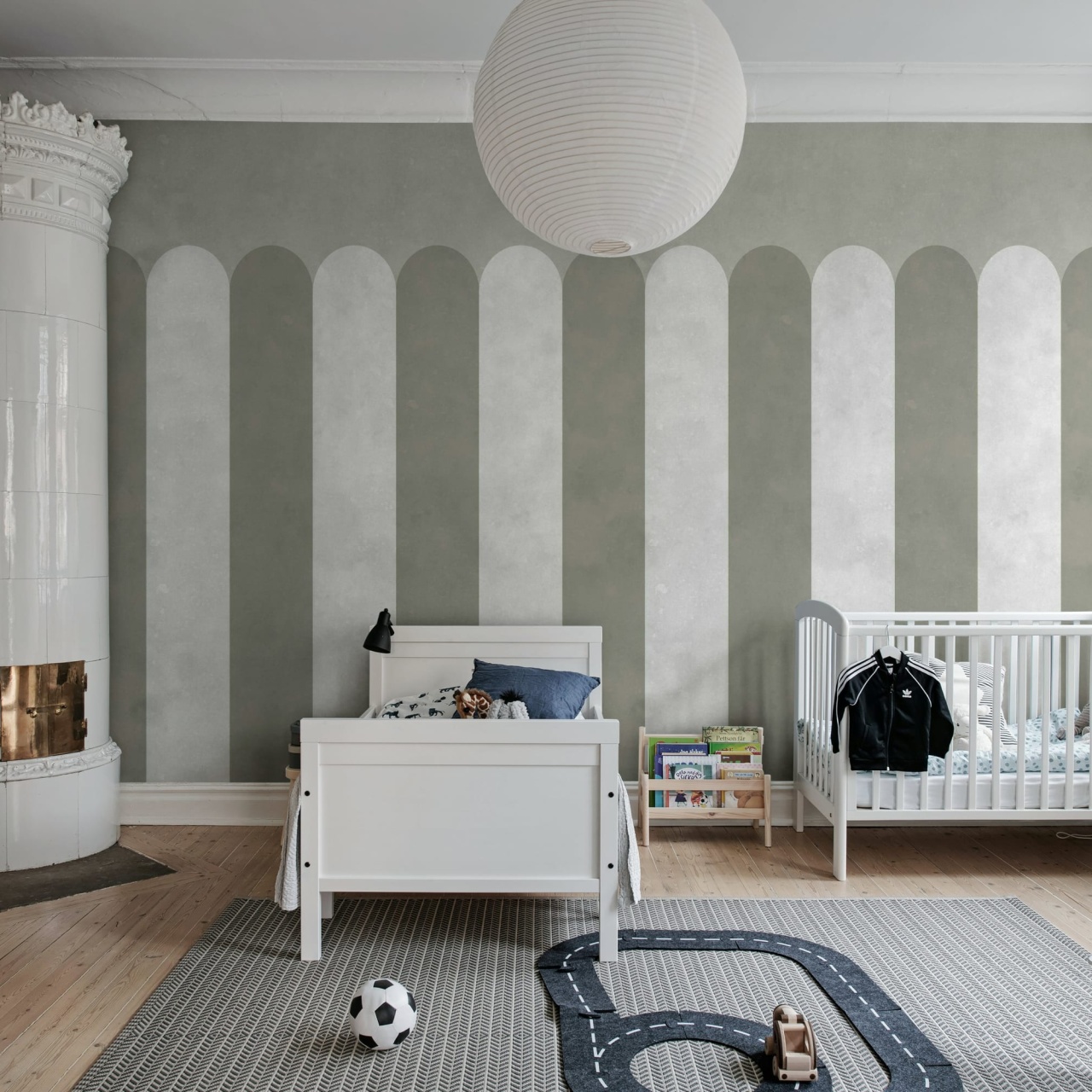 Fototapet, Circus Stripes, Pearl, Rebel Walls - 3