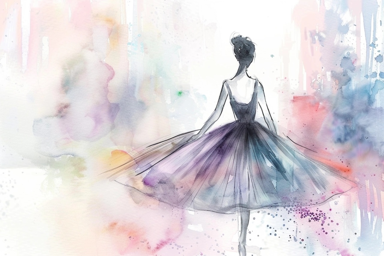 Fototapet copii, Colorful ballerina 003 — imaginea 2