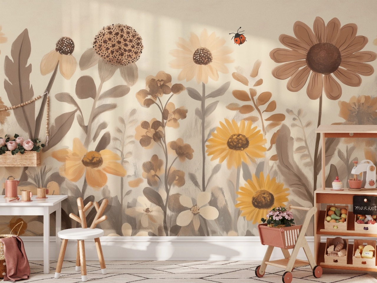 Fototapet copii, Meadow of Flowers 004