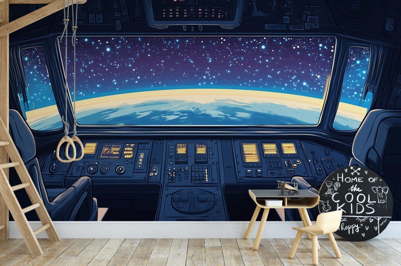 Fototapet copii, Spaceship 006
