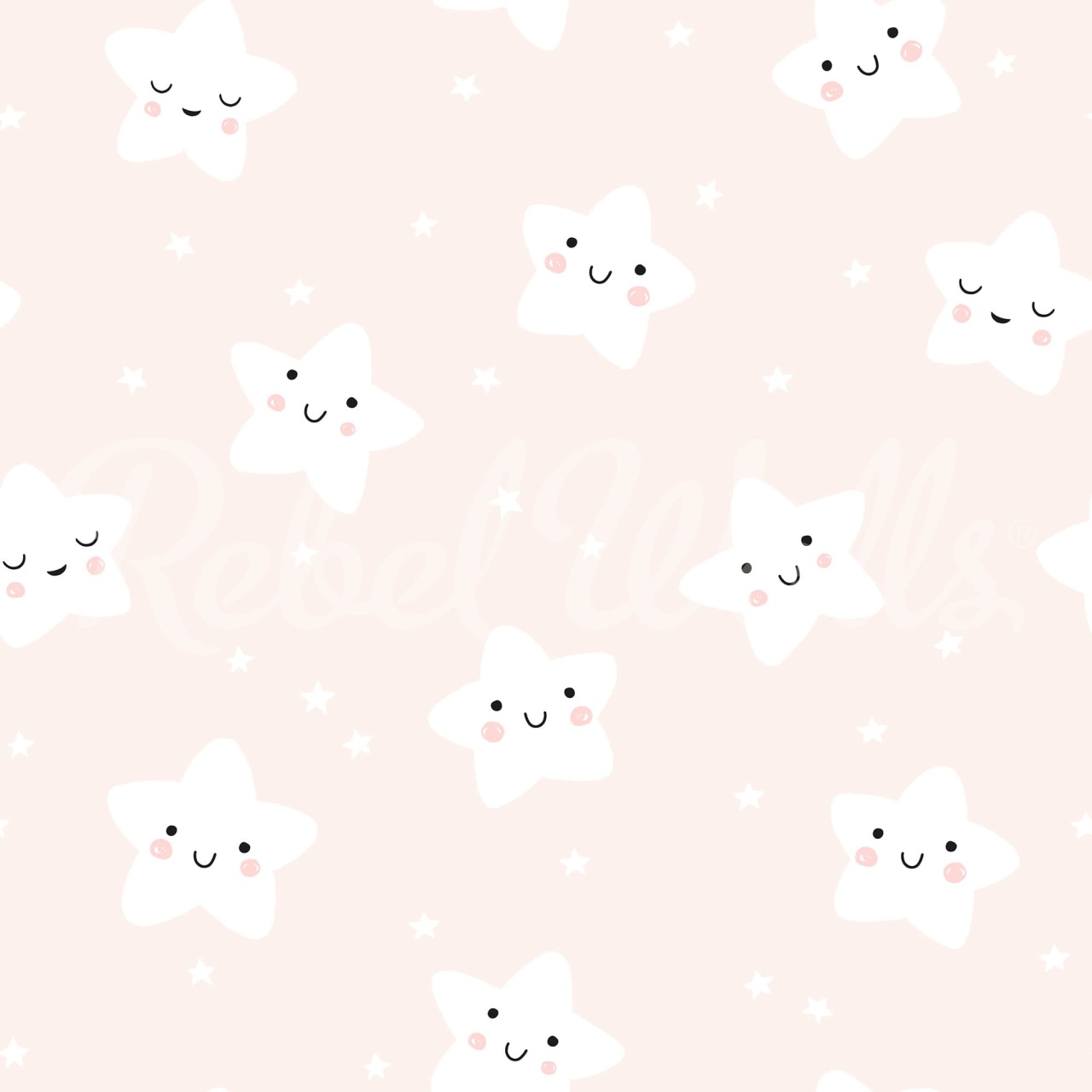 Fototapet, Cute Stars, Peach, Rebel Walls - 2