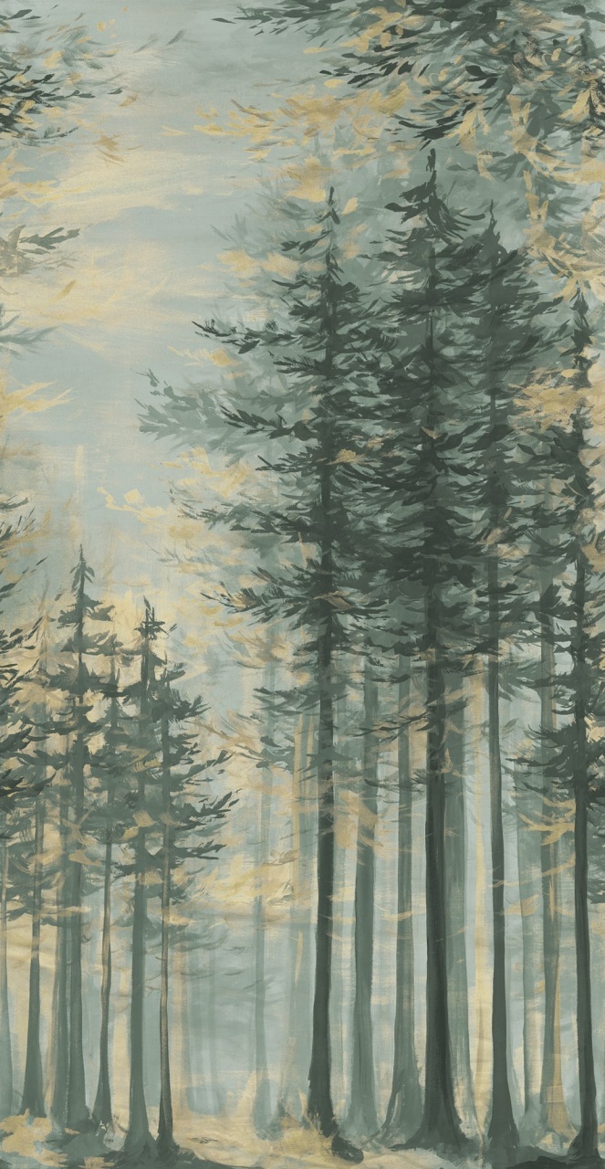 Fototapet, Daybreak, Green, Rebel Walls - 2