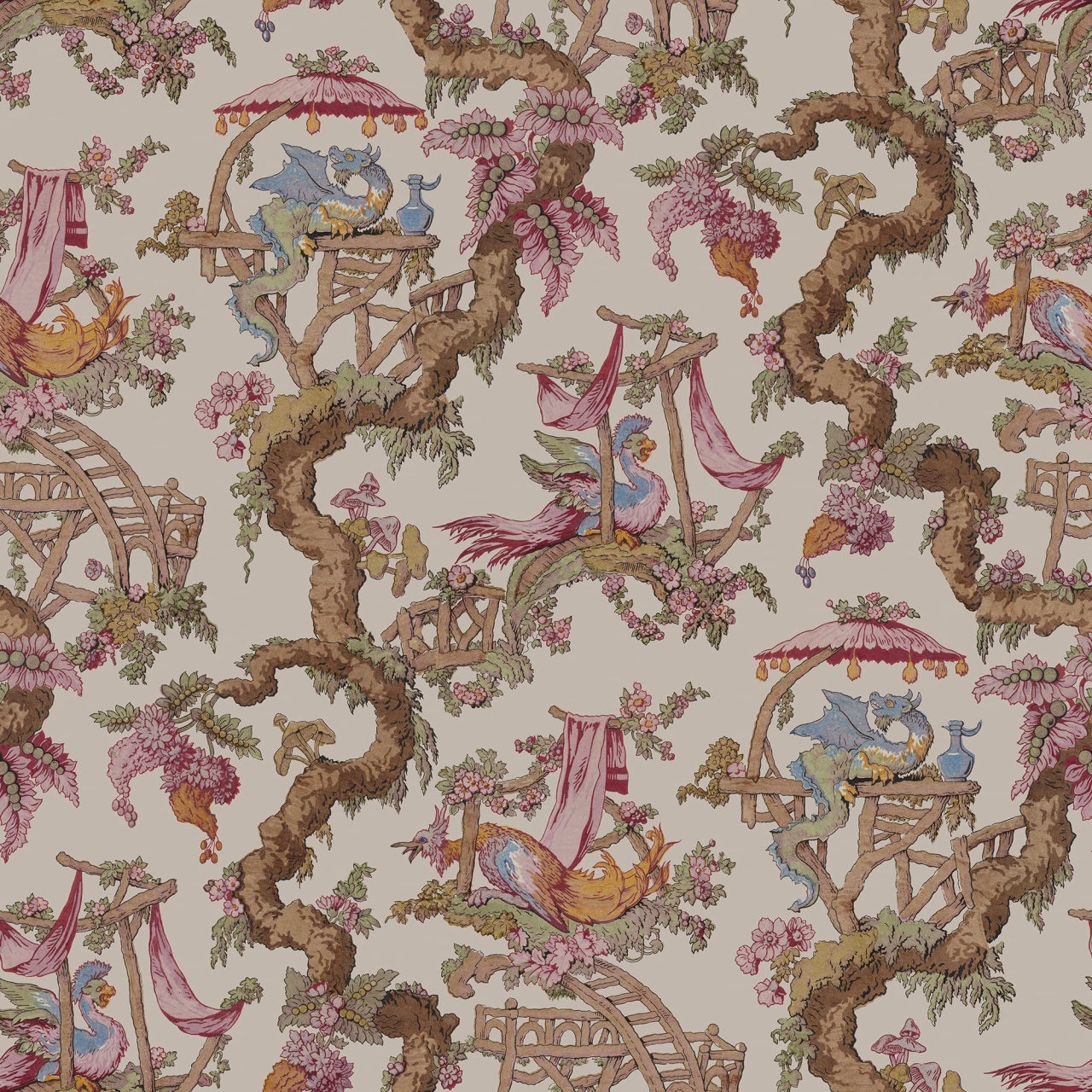 Fototapet, Dragon Tree Bloom, Beige, Rebel Walls - 2
