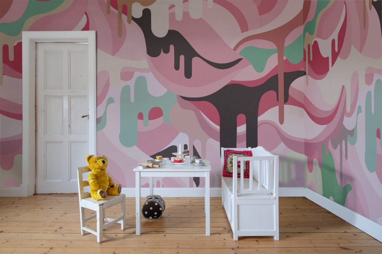 Fototapet, Dripping Rainbow, Marshmallow, Rebel Walls